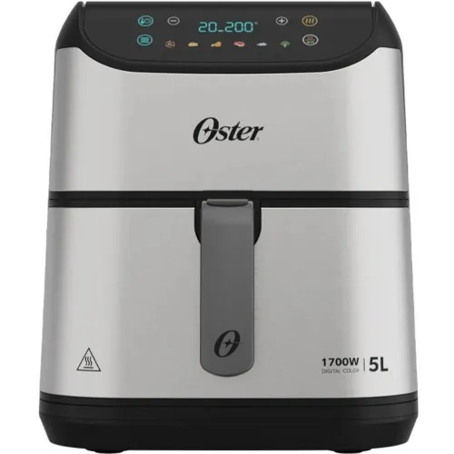 Fritadeira elétrica sem óleo air fryer digital 5L 1700W  Painel Touch - OFRT930  110V