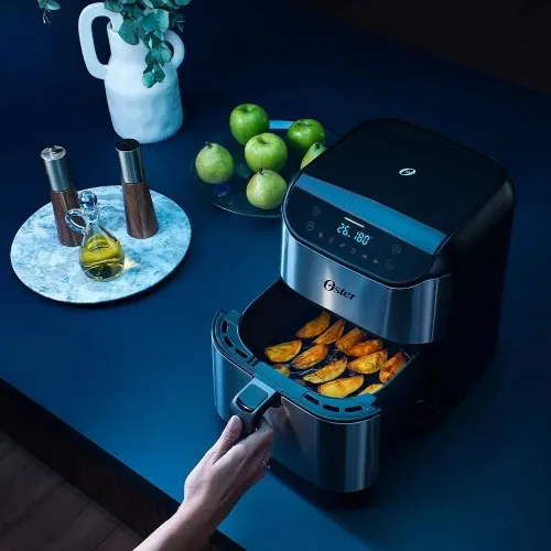 Fritadeira elétrica sem óleo air fryer digital 5L 1700W  Painel Touch - OFRT930  110V