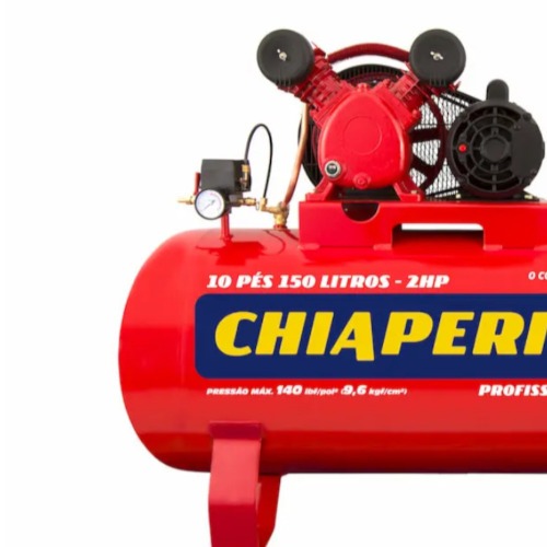 Compressor de ar 10 pés 150L 2 hp 140 lbs monofásico - 10/150 RED Compressor de ar 10 pés 150L 2 hp 140 lbs monofásico - 10/150 RED