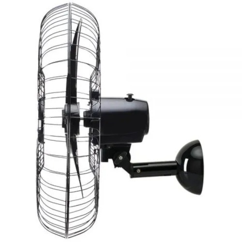 Ventilador de parede 60 cm oscilante preto - New  110V