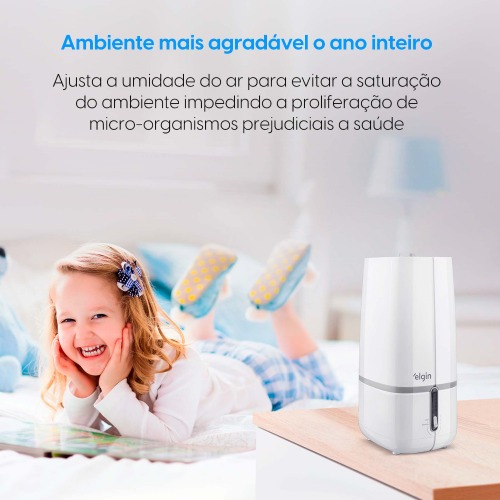 Umidificador de ar ultrass�nico 2 litros bivolt - UNZN02N0NB  110V/220V