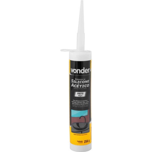 Silicone acético para vedação 256 gramas Silicone acético para vedação 256 gramas