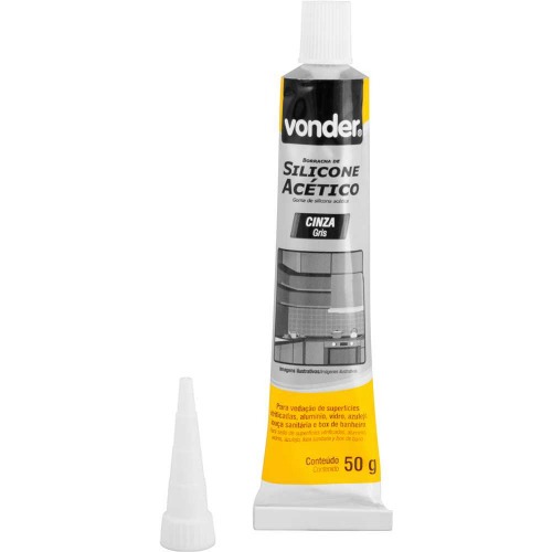 Silicone actico para vedao 50 gramas blister