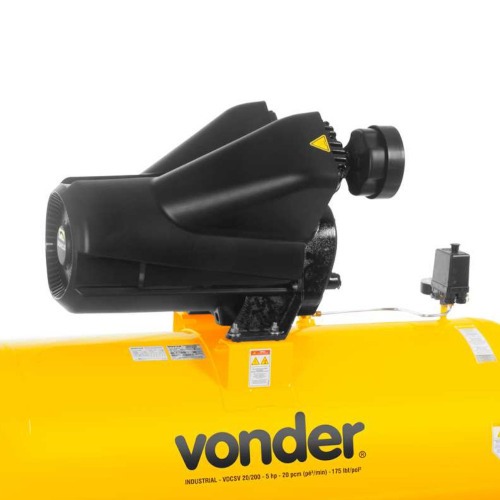 Compressor de ar 20 p�s 183L 5 hp 175 lbs trif�sico - VDCSV