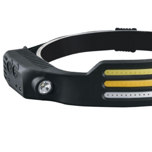 Lanterna de cabeça recarregável 3 LEDs COB 500 lúmens - BOM-4008 Lanterna de cabeça recarregável 3 LEDs COB 500 lúmens - BOM-4008