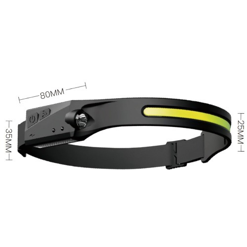 Lanterna de cabeça LED COB Recarregável 500 lúmens - BOM-4003 Lanterna de cabeça LED COB Recarregável 500 lúmens - BOM-4003