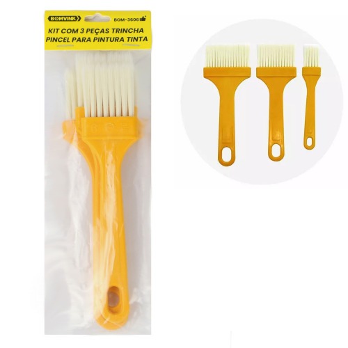 Jogo de pincis com 3 peas - BOM-3606