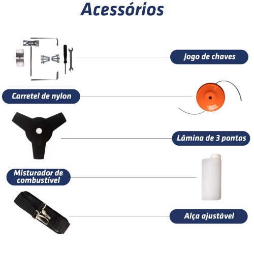 Roçadeira lateral a gasolina 2 hp 51,7 cc 2 tempos - SKIM5200H Roçadeira lateral a gasolina 2 hp 51,7 cc 2 tempos - SKIM5200H