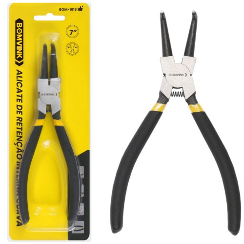 Alicate para anis interno bico curvo 7