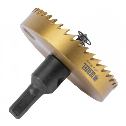 Serra copo para metal 70 mm revestimento em Nitreto de Tit�nio com suporte