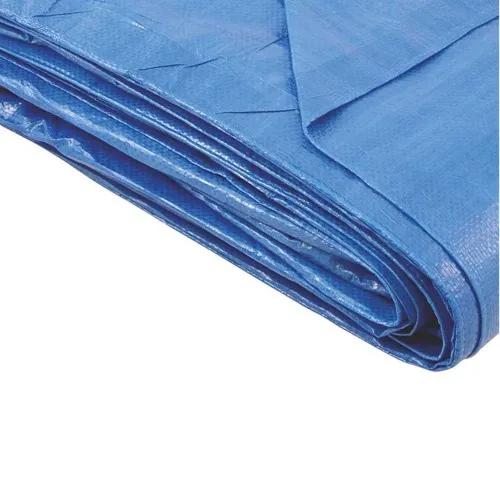Lona reforçada de polietileno azul 9 m x 8 m  