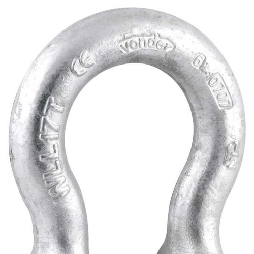 Manilha curva para cabo de a�o 1.1/2