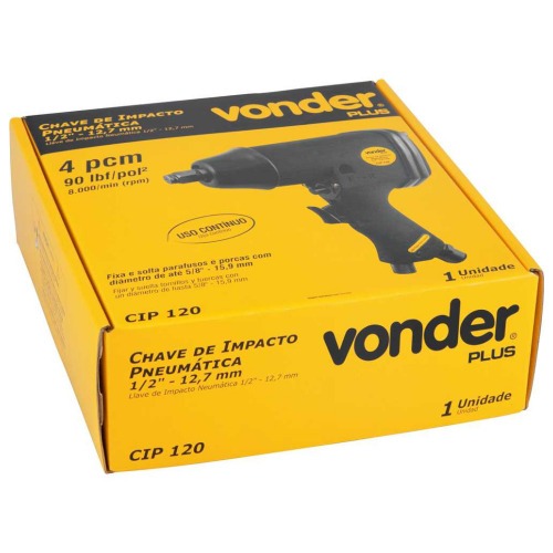Chave de impacto pneumática encaixe 1/2 Chave de impacto pneumática encaixe 1/2