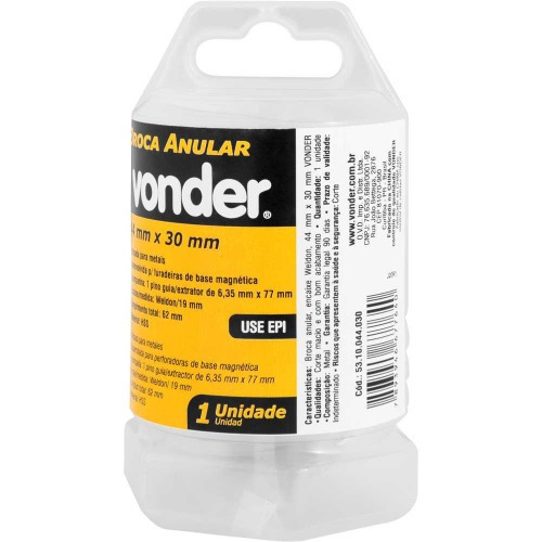 Broca anular encaixe Weldon 44 mm x 30 mm 