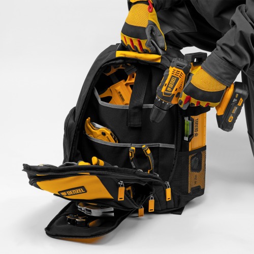 Mochila para ferramentas 365 x 190 x 430 mm com 26 bolsos