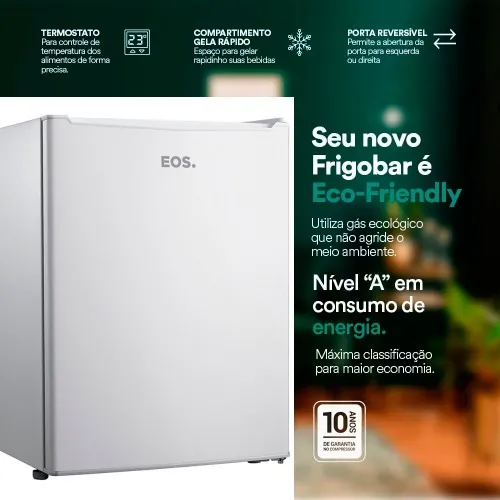 Frigobar 71 litros porta reversível Ice Compact branco - EFB81