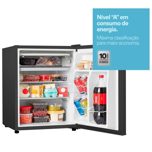 Frigobar 71 litros porta reversvel Ice Compact preto - EFB81P  110V