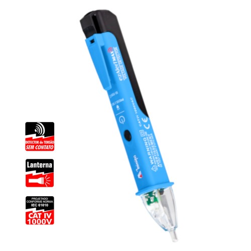 Detector de tenso 50 a 1000V CAT IV 1000V com Led - ezAlerT Max