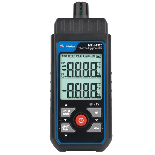 Relógio termo-higrômetro digital -20 a +60°C interno - MTH-1320 Relógio termo-higrômetro digital -20 a +60°C interno - MTH-1320