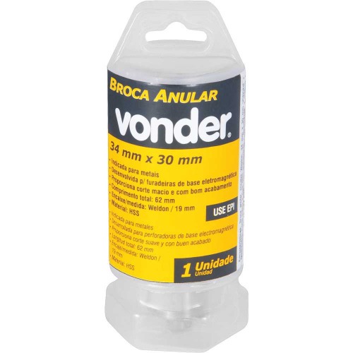 Broca anular encaixe Weldon 34 mm x 30 mm 