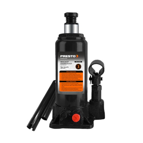 Macaco hidrulico tipo garrafa 3 toneladas - 96101