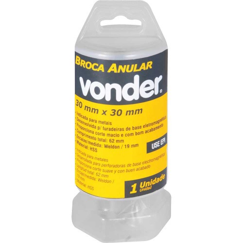 Broca anular encaixe Weldon 30 mm x 30 mm 