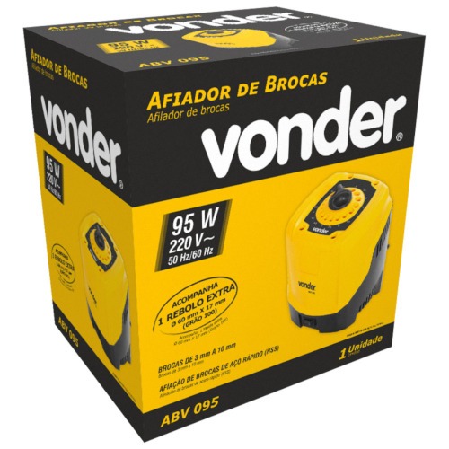 Afiador de brocas 95w 3 a 10 mm - ABV 095 220V Afiador de brocas 95w 3 a 10 mm - ABV 095 220V