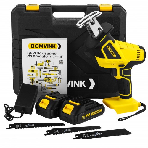 Serra de poda a bateria 21V com 2 baterias - BOM-9702  110V/220V Serra de poda a bateria 21V com 2 baterias - BOM-9702  110V/220V