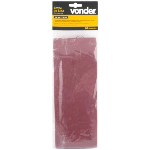 Cinta de lixa 100 mm x 610 mm G 120 com 10 pe�as 