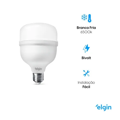 Lâmpada led super bulbo 20W 1680 lúmens branca fria - A80  110V/220V