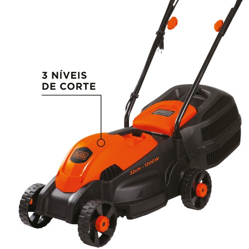 Cortador de grama elétrico 1.200W corte de 32 cm com recolhedor - GR1000  220V Cortador de grama elétrico 1.200W corte de 32 cm com recolhedor - GR1000  220V