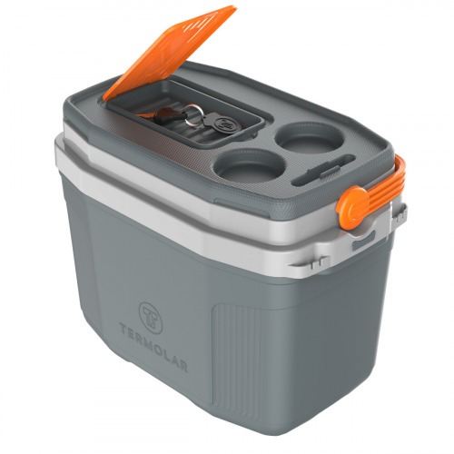 Caixa trmica 20 litros com ala cinza 3501CI - SUV 20L 