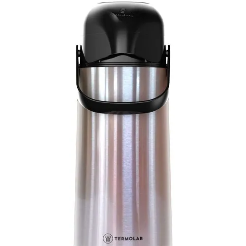Garrafa térmica de pressão 1 litro Inox - Lúmina