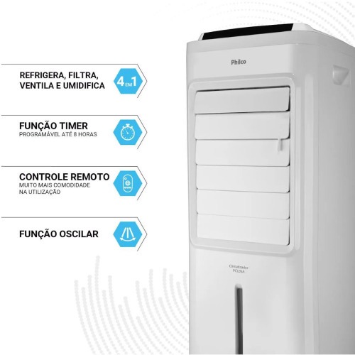 Climatizador de ar portátil 4 em 1 com controle remoto - PCL05A  110V Climatizador de ar portátil 4 em 1 com controle remoto - PCL05A  110V
