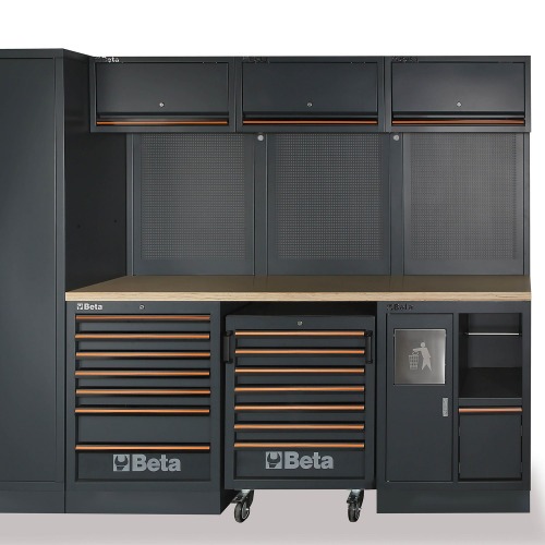 Armário Mobiliário modular para oficina com kit 268 ferramentas - C45 PRO W Armário Mobiliário modular para oficina com kit 268 ferramentas - C45 PRO W