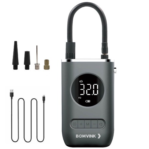 Mini Compressor de Ar portátil digital recarregável 150 PSI - BOM-8905 Mini Compressor de Ar portátil digital recarregável 150 PSI - BOM-8905