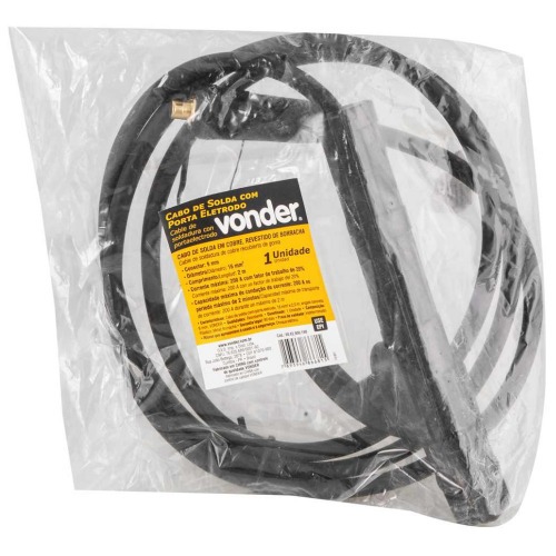 Cabo de solda com porta eletrodo 2 m engate de 13 mm 