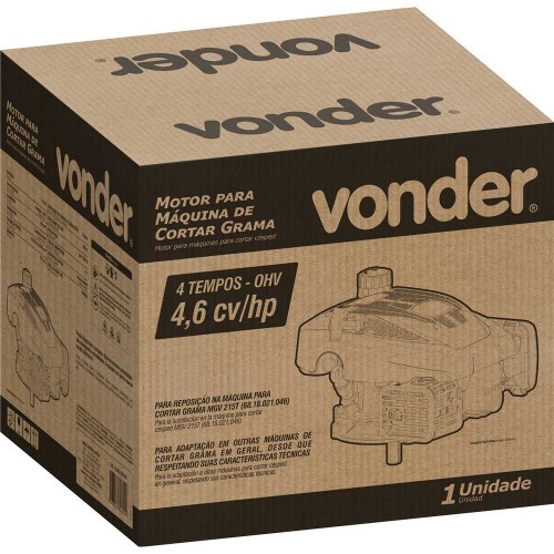 Motor a gasolina para cortador de grama 4,6 hp 190 cc 4T