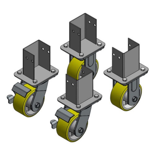 Jogo de rod�zios para bancada 4