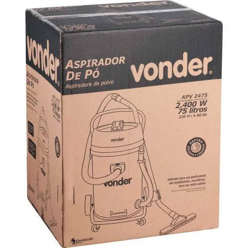 Aspirador de pó e líquido 2.400 watts 75 litros - APV 2475  220V