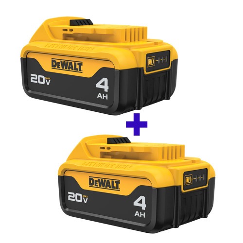 Kit 2 Baterias 20V 4,0 Ah íons de lítio XR duração prolongada - DCB204-B3 Kit 2 Baterias 20V 4,0 Ah íons de lítio XR duração prolongada - DCB204-B3