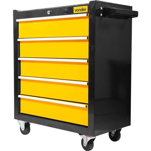 Carro para ferramentas fechado com 5 gavetas