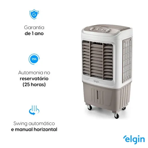 Climatizador de ar evaporativo portátil 107 Watts 45L 40m² - Big Air  220V
