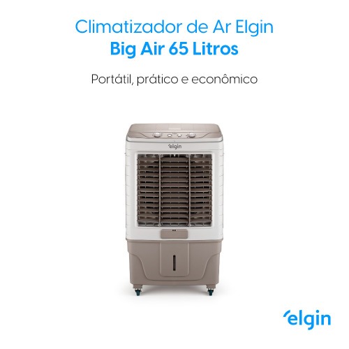 Climatizador de ar evaporativo portátil 182 Watts 65L 60m² - Big Air 220V Climatizador de ar evaporativo portátil 182 Watts 65L 60m² - Big Air 220V