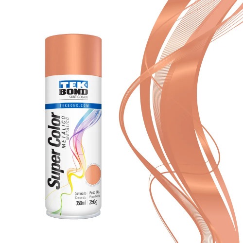 Tinta spray rose Gold 350 ml - Super Color Metálico Tinta spray rose Gold 350 ml - Super Color Metálico