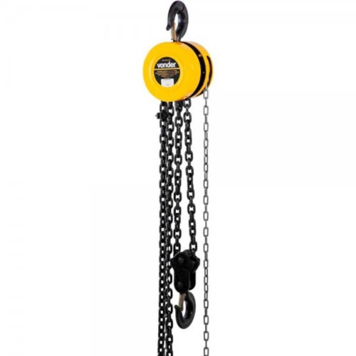 Talha manual capacidade de 3 toneladas com corrente de 5 metros