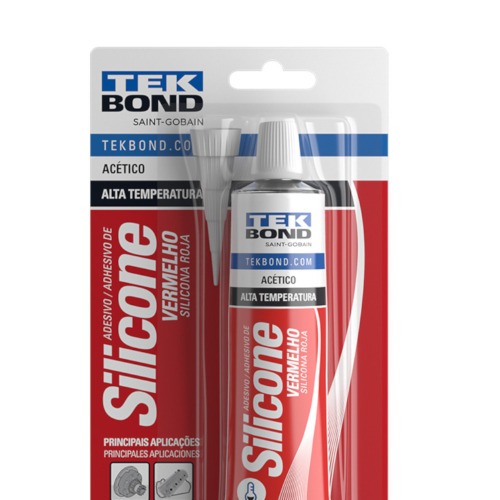 Silicone acético para alta temperatura 50 gramas Silicone acético para alta temperatura 50 gramas