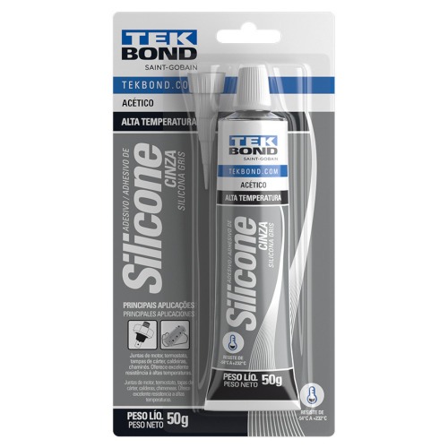 Silicone acético para alta temperatura 50 gramas Silicone acético para alta temperatura 50 gramas