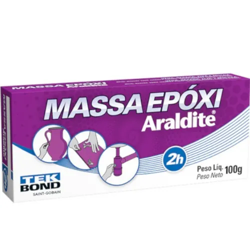 Cola epóxi Araldite massa epóxi 100 gramas