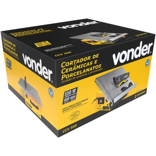 Cortador de piso e porcelanato portátil elétrico 550W 400 mm - CCV550  220V